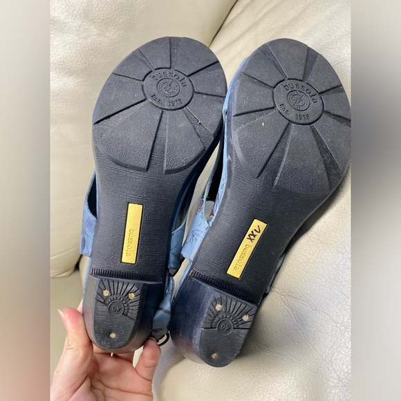 BUSSOLA LIMA LAURA BLUEBELL BLACK FLORAL /BUTTERFLY SLIP ON SANDAL-SIZE 40 W8.5 - Picture 9 of 13